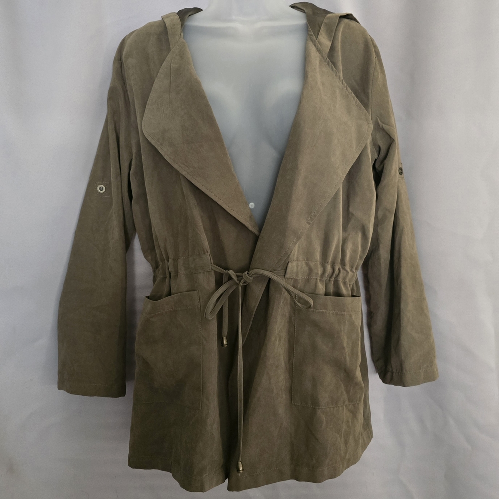MAY & JULY Lightweight Hoodie In Olive